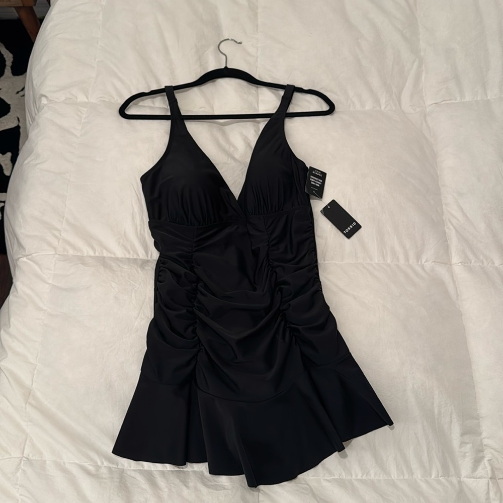 Torrid one-piece ruffled swim suit